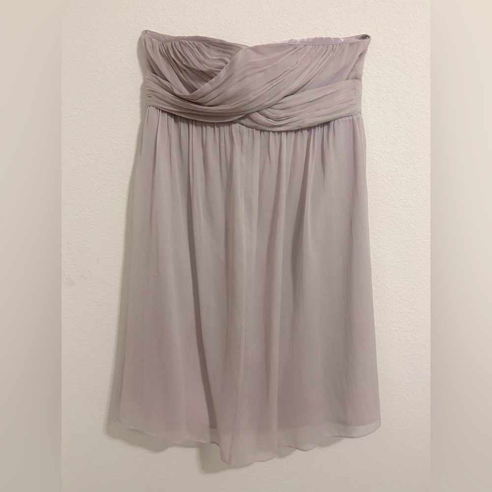 J.Crew Taryn Silk Chiffon Dress in Pale Purple - SIZE 14 (fits like SIZE 10)